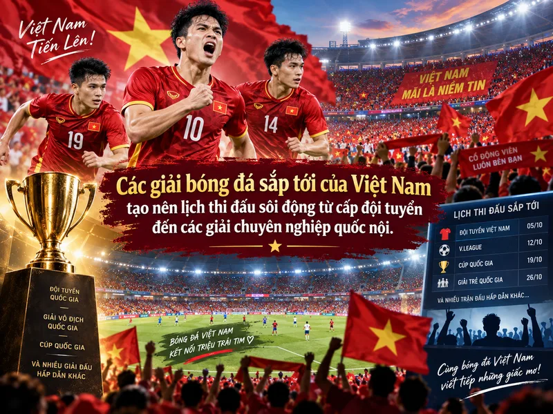 Các giải bóng đá sắp tới của Việt Nam đáng chờ đợi năm nay