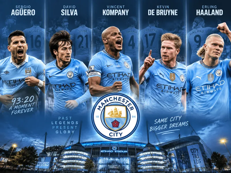 Những cầu thủ như Agüero, De Bruyne và Haaland góp phần tạo nên kỷ nguyên thành công của Man City.